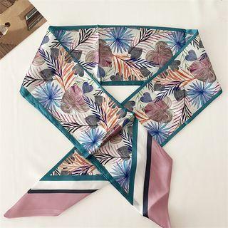 Leaf Print Scarf Belt