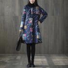 Print Buttoned Coat