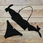 Off-shoulder Bow-accent Bikini