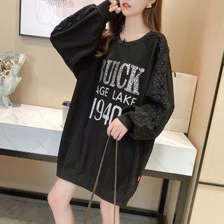 Glitter Lettering Sweatshirt