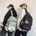 Buckled Nylon Backpack / Brooch / Bag Charm / Set