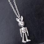 Stainless Steel Rabbit Pendant Necklace Silver - One Size
