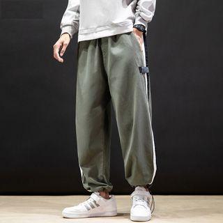 Striped Tape Harem Pants