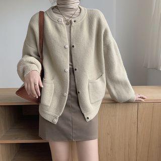 Lantern-sleeve Cropped Jacket