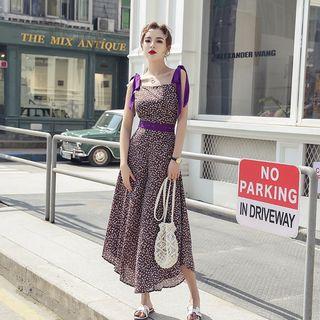 Floral Slim-fit Sleeveless Jumpsuit