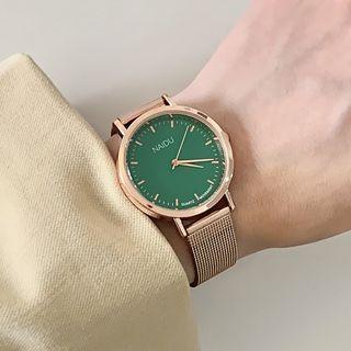 Faux Leather / Alloy Strap Watch