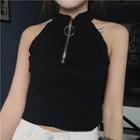 Hoop Sleeveless Halter Top