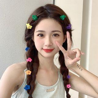 Set Of 10: Floral Hair Claw