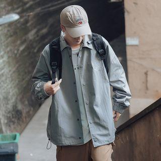 Embroidered Buttno-up Jacket
