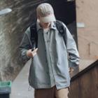 Embroidered Buttno-up Jacket