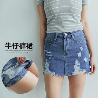 Distressed Skorts