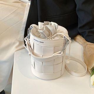 Plain Woven Bucket Bag