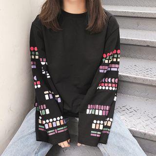 Printed Sleeve Top