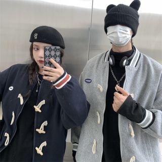 Couple Matching Toggle Baseball Jacket