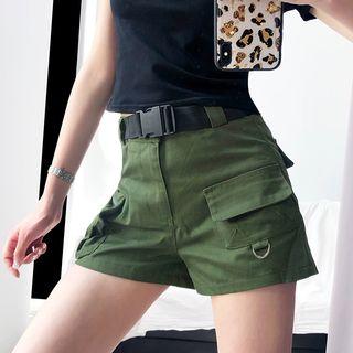 High-waist Cargo Shorts