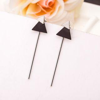Triangle & Bar Dangle Earring As Shown In Figure - One Size