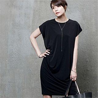 Cap-sleeve Shift Dress