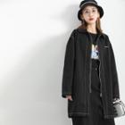 Stitched Denim Jacket Black - One Size