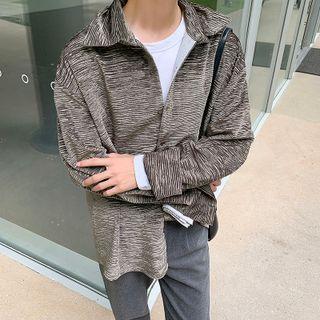 Long-sleeve Corduroy Melange Shirt