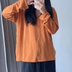 V-neck Cardigan Tangerine - One Size