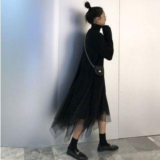 Long Sweater / A-line Midi Skirt
