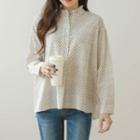 Frill-collar Floral Blouse