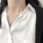 Choker Necklace Silver - One Size