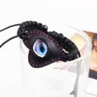 Luminous Eye Stone Woven Leather Bracelet