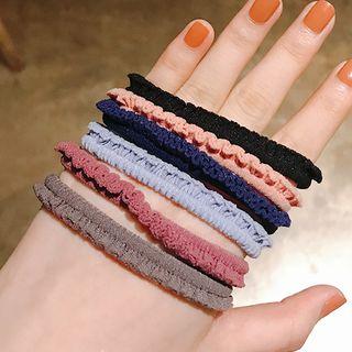Ruffle Trim Hair Tie