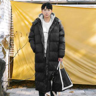 Detachable-hood Duck-down Long Padded Coat