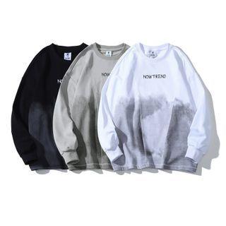 Letter Embroidered Sweatshirt / Short-sleeve T-shirt