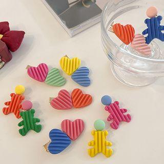 Heart / Bear Hair Clip