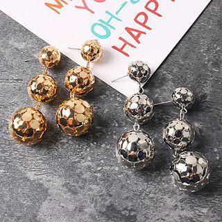 Statement Metal Ball Earring