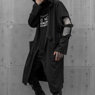 Buckled Hooded Long Jacket
