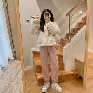 Fleece Zipped Jacket / Harem Pants