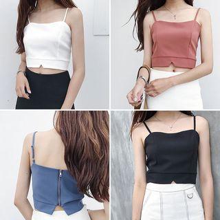 Zip Back Camisole Top