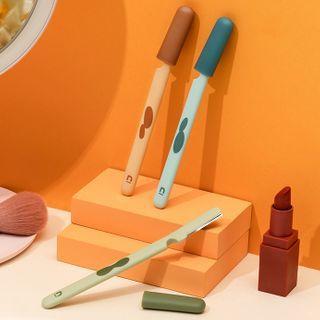 Set Of 3: Eyebrow Razer Set - Orange & Green & Blue - One Size