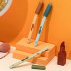 Set Of 3: Eyebrow Razer Set - Orange & Green & Blue - One Size