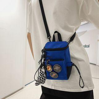 Set: Drawstring Crossbody Bag + Bag Charm