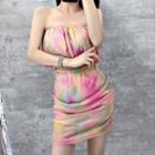 Set: Tie Dye Cropped Camisole Top + Mini Skirt