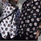 Couple Matching Short Sleeve Daisy Print Shirt
