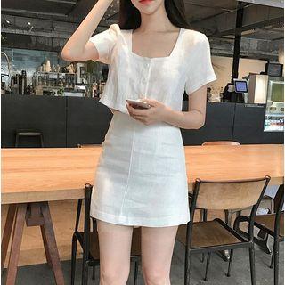 Set: Button Front Top + Skirt