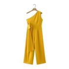 Sleeveless Tie Waist Jumpsuit