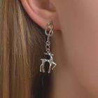 Alloy Deer Dangle Earring 1 Pair - 04 - 3495 - Elk - One Size