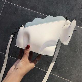 Faux Leather Unicorn Crossbody Bag