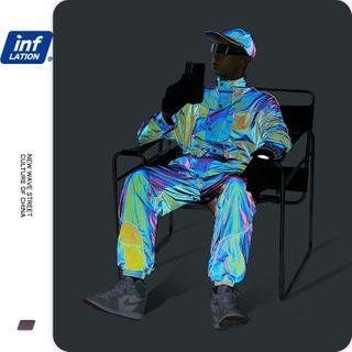 Multi-pocket Reflective Jacket / Jogger Pants