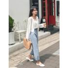 Set: Tie-neck Cardigan + Camisole Top