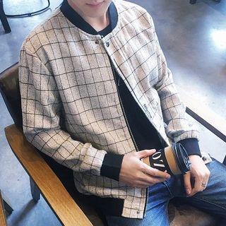 Window Pane Zip Jacket