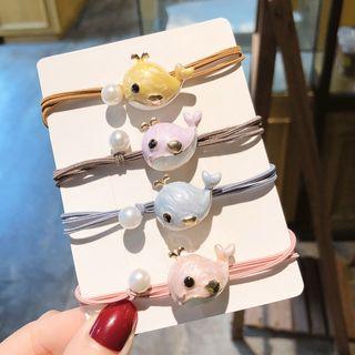 Whale Faux Pearl Hair Tie