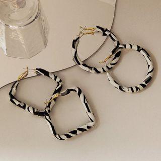 Zebra Print Faux Leather Dangle Earring (various Designs)